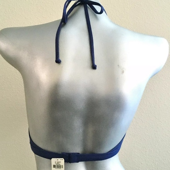 E08 Victoria Secret PINK Bikini Top XS Blue - Picture 4 of 6